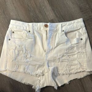 American Eagle super stretch x shorts - white
